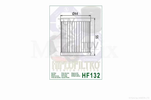 Фильтр масляный мото HF132 D44/H55 "HIFLO" ТАЙЛАНД, QT-006085