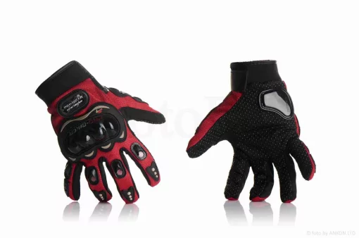 Перчатки мото "PRO BIKER" #MCS-01, L, красные, QT-010889