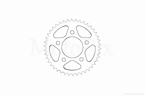 Звезда трансмиссии задняя 5-90/57, d64, D175 428-42T V200/250-F2 "SDTW" (gold), QT-006319