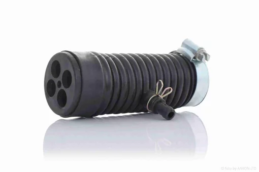 Патрубок повітряного фільтра GY6 50 впускна гофра (порося) +хомут, QT-006690