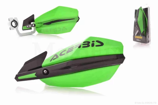 Захист рук на кермо (пара) мото #X-FORCEHANDGUARD1 "ACERBID" (зелений), QT-011379