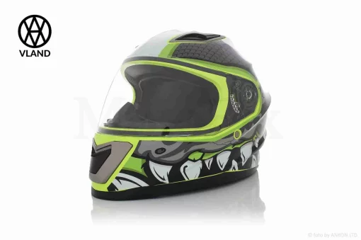 Шолом інтеграл "VLAND" #M62-Dino зелений, L, QT-028753