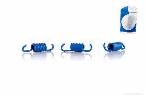 Пружины колодок сцепления DIO, GY6 3шт "SAKOU" (синие), QT-011654