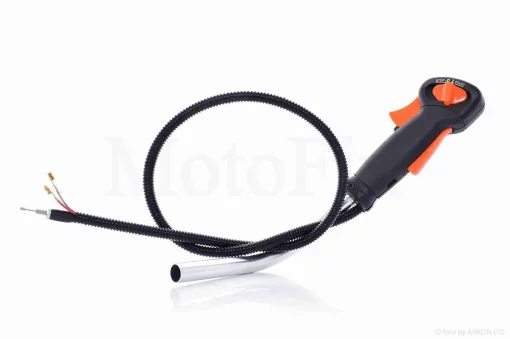 Ручка керма коси права (газу) +кермо (прогумована ручка) #26 , QT-023972