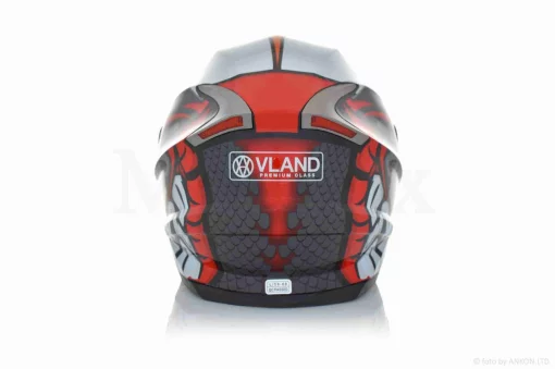 Шолом інтеграл "VLAND" #M62-Dino червоний, L, QT-028909