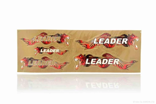 Наклейка LEADER (480-165mm, золото), QT-024102