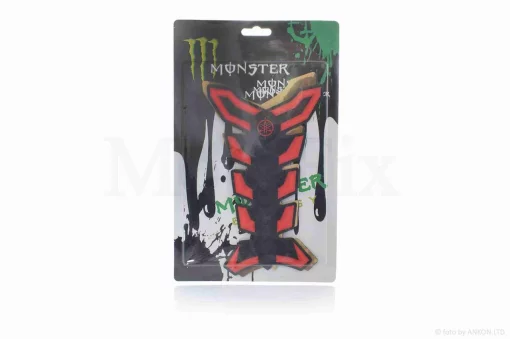 Наклейка на бак "MONSTER" красная #3 #уценка, QT-007396