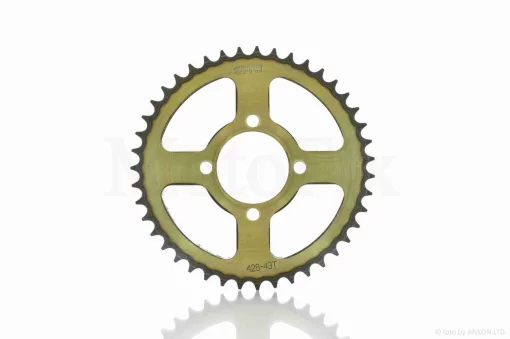 Звезда трансмиссии задняя 4-68/48, d52, D177 428-43T AX100 "SDTW" (gold/black), QT-028995