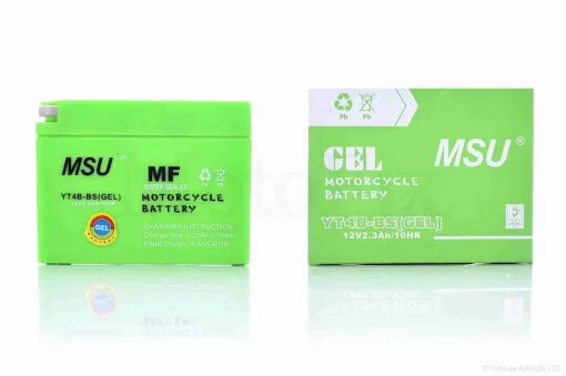 Акумулятор GEL 12V 2.3A Suzuki/Yamaha 115-40-90mm YT4B-BS "MSU" (2025), QT-011879