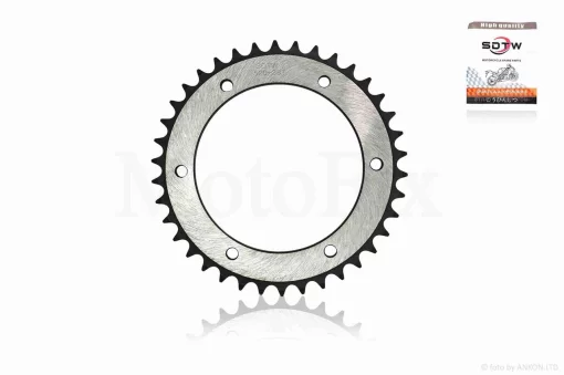 Зірка трансмісії задня 6-150/75, d130, D197 520-38T "SDTW" (silver/black), QT-029009