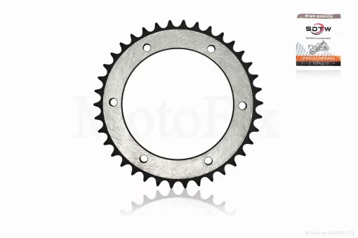 Зірка трансмісії задня 6-150/75, d130, D197 520-38T "SDTW" (silver/black), QT-029009