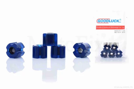 Втулки ковзання штанги коси к-кт 23.5-8mm 5шт авіакомпозит +силікон сині, QT-024392