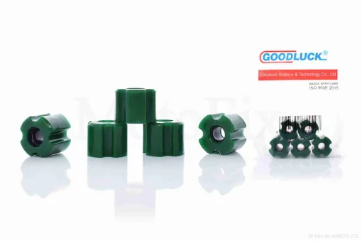 Втулки скольжения штанги косы к-кт 23.5-8mm 5шт авиакомпозит +силикон зеленые, QT-024393