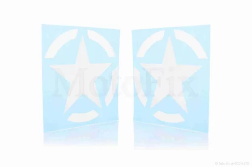 Наклейка для шолома "зірка" ліва/права (80x80mm), QT-012117