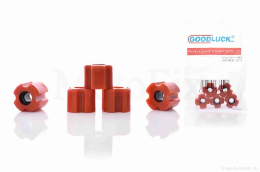 Втулки ковзання штанги коси к-кт 23.5-8mm 5шт авіакомпозит +силікон оранжеві, QT-024395