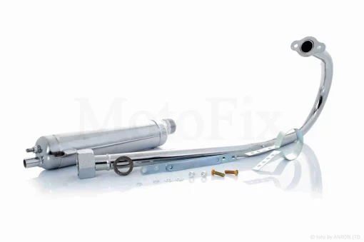 Глушник веломотора 2T F80 довгий, QT-029082