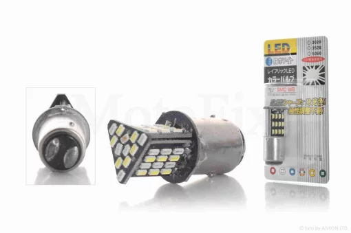 Лампа стопа та габариту S25 12V 21/5W діодна #SF-2856 , QT-029121