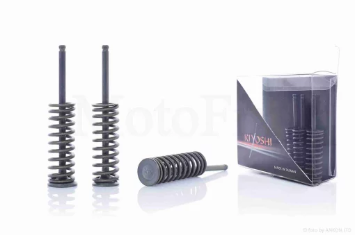 Клапани ГРМ d15.5/15.5/16.5, h77.8/78/78 4T JOG/VINO/GEAR +пружини "KIYOSHI", QT-024665
