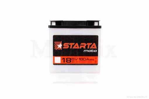 АКБ кислотный 6V 18A 140-85-140mm круглая клемма "STARTA" УКРАИНА, QT-012362