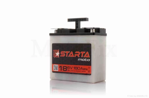 АКБ кислотный 6V 18A 140-85-140mm круглая клемма "STARTA" УКРАИНА, QT-012362