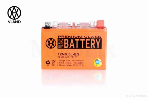 Акумулятор GEL 12V 6.5A 138-65-100mm 12N6.5L-BS (YB6.5L-BS) "VLAND" (2024/12), QT-024771