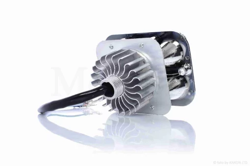 Модуль светодиодный в фару (вставка) прямоугольный, 6+2 диодов без стекла, 3 режима, QT-012954