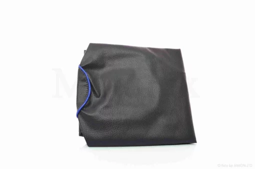 Чехол сиденья BWS MBK BOOSTER (L55cm) темно-серый, синий кант "JD"_, QT-020875