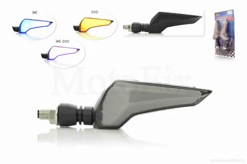 Повороти діодні пара #D-137 гнучка ніжка, блакитний габарит, QT-026171