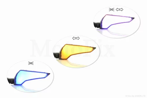 Повороти діодні пара #D-137 гнучка ніжка, блакитний габарит, QT-026171