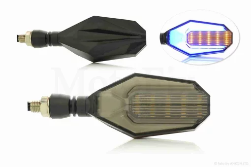 Повороти діодні пара #D-162 гнучка ніжка, динамічні, з габаритом, QT-026185