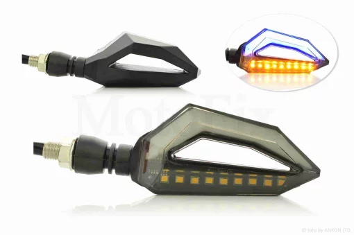 Повороти діодні пара #D-164 гнучка ніжка, динамічні, з габаритом, QT-026191