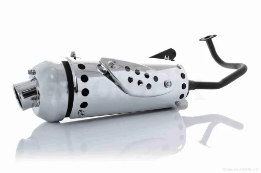 Глушник GY6 50 WIND цільний, хром "LIPAI", QT-021299