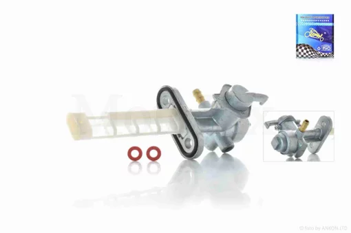 Кран паливний ручний ATV, що прикручується, два кріплення, штуцер вправо, відстійник "LIPAI", QT-030733