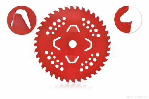 Ніж коси 40T D255 d25.4 побідит #СОКОЛ-4T (червоний), QT-026511