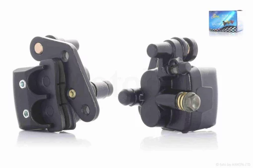 Супорт гальмівний TTR125 передній, двопоршневий "LIPAI" (чорний), QT-030795