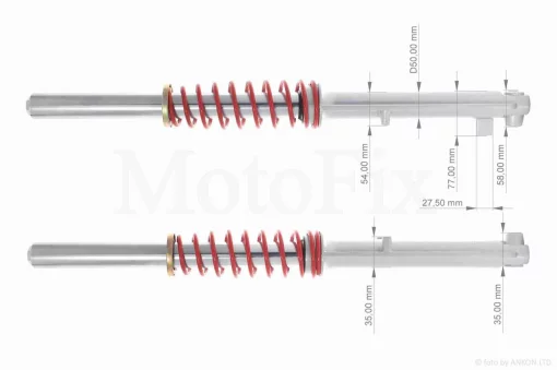 Амортизатори передні (пір'я) ZUBR диск, d43, QT-026802
