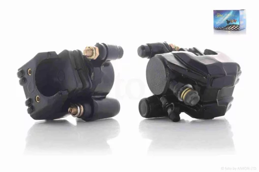 Суппорт тормозной однопоршневой, ухо вправо "LIPAI" (черный), QT-030996