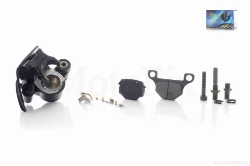 Суппорт тормозной однопоршневой, ухо влево "LIPAI" (черный), QT-030997