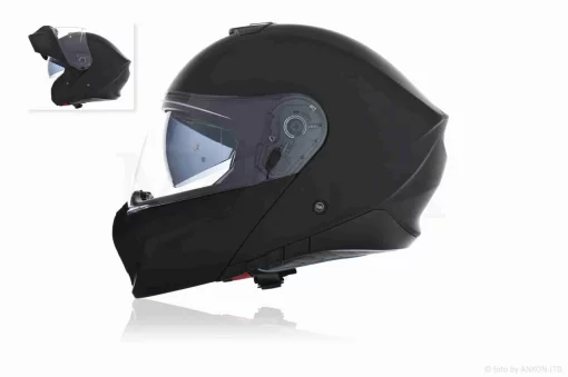 Шлем трансформер "DAVID" (#D809, черный матовый, XL, очки, ABS), QT-033504