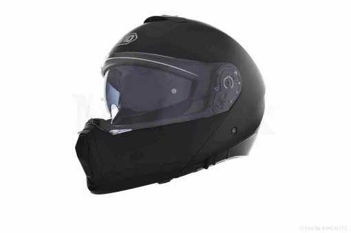 Шлем трансформер "DAVID" (#D809, черный матовый, XL, очки, ABS), QT-033504