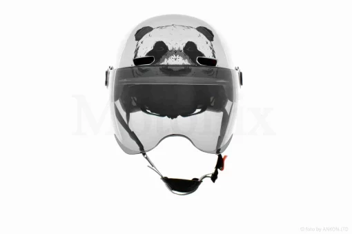 Шлем открытый подростковый "DAVID" (#315B, белый глянцевый, M-XL, ABS), QT-031379