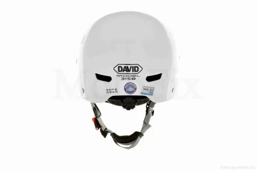 Шлем открытый подростковый "DAVID" (#315B, белый глянцевый, M-XL, ABS), QT-031379