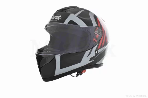 Шлем интеграл "DAVID" (#D820E, черно-красно-серый, XL, ABS), QT-031448