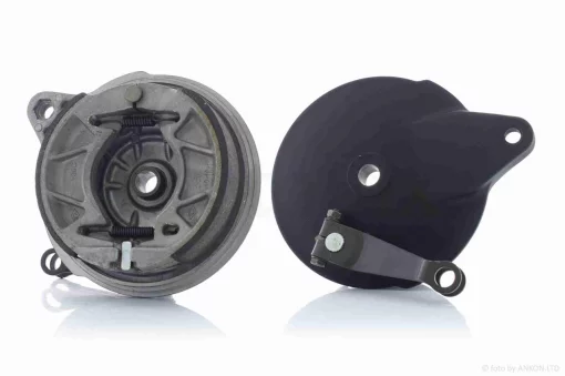 Кришка барабана гальмівного (зад) JS150-3 +колодки, D130, d15 "JIANSHE", QT-033904