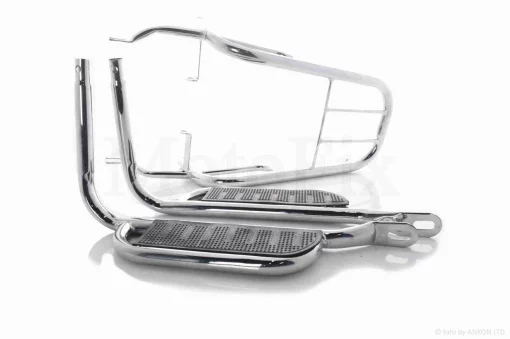 Багажник Alpha сірий +підніжки для пасажира , QT-028120