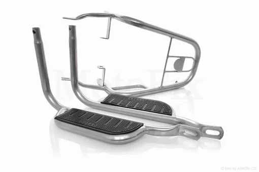 Багажник Alpha сірий +підніжки для пасажира , QT-028120