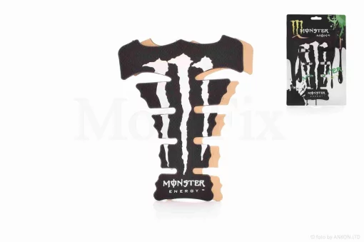Наклейка на бак "MONSTER" біла #1 #уцінка, QT-028278