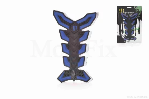 Наклейка на бак "MONSTER" синяя #2 #уценка, QT-028281