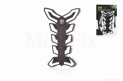 Наклейка на бак "MONSTER" біла #2 #уцінка, QT-028283