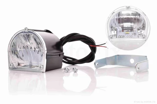 Фара додаткова діодна, кругла, 60-55mm, 3 в 1 діода, QT-028470